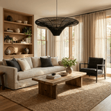 Talia Mist Rattan Pendant Light, detail view 8