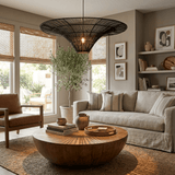 Talia Mist Rattan Pendant Light, detail view 6
