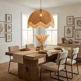 Tarin Stone Rattan Pendant Light, detail view 5