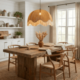Tarin Stone Rattan Pendant Light, detail view 7