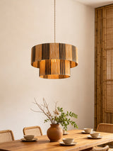 Vela Prism Wood Pendant Light, detail view 4
