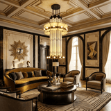 Aven Dune Acrylic Chandelier, detail view 4
