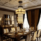 Aven Dune Acrylic Chandelier, detail view 3