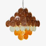 Aster Morrow Glass Chandelier, detail view 10