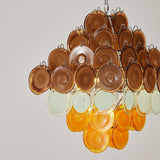 Aster Morrow Glass Chandelier, detail view 4