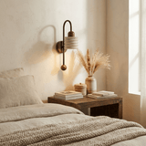 Elian Wisp Travertine Wall Light, detail view 4