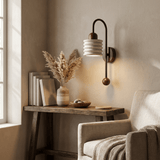 Elian Wisp Travertine Wall Light, detail view 3