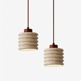 Elora Vista Travertine Pendant Light, detail view 4