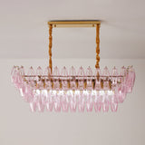 Alina Frost Glass Chandelier, detail view 7