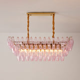 Alina Frost Glass Chandelier, detail view 8