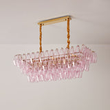 Alina Frost Glass Chandelier, detail view 9
