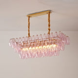Alina Frost Glass Chandelier, detail view 2