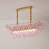 Alina Frost Glass Chandelier, detail view 3