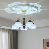 Elara Pearl Glass Chandelier, detail view 6