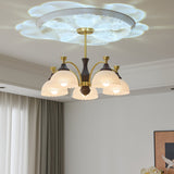 Elara Pearl Glass Chandelier, detail view 3