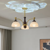 Elara Pearl Glass Chandelier, detail view 12