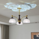 Elara Pearl Glass Chandelier, detail view 13