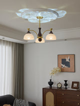 Elara Pearl Glass Chandelier, detail view 14