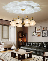 Elara Pearl Glass Chandelier, detail view 15