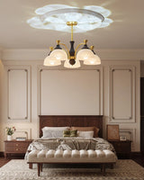 Elara Pearl Glass Chandelier, detail view 16