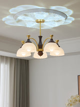 Elara Pearl Glass Chandelier, detail view 21