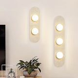 Haven Wisp Travertine Wall Light, detail view 2