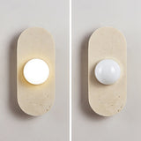 Haven Wisp Travertine Wall Light, detail view 9