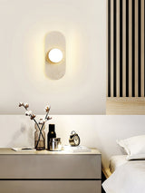 Haven Wisp Travertine Wall Light, detail view 10