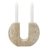 Mira Vine Travertine Candle Holder, detail view 7
