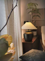 Rhea Wave Ceramic Table Lamp, detail view 13