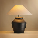 Rhea Wave Ceramic Table Lamp, detail view 7