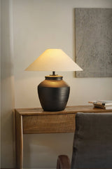 Rhea Wave Ceramic Table Lamp, detail view 9