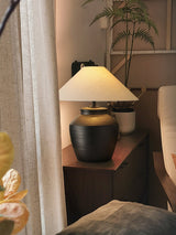 Rhea Wave Ceramic Table Lamp, detail view 11