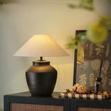 Rhea Wave Ceramic Table Lamp, detail view 5