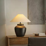 Rhea Wave Ceramic Table Lamp, detail view 6
