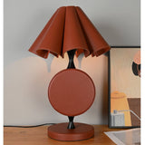 Sable Halo Leather Table Lamp, detail view 14