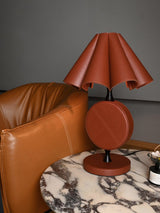Sable Halo Leather Table Lamp, detail view 11