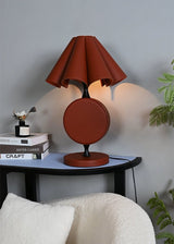 Sable Halo Leather Table Lamp, detail view 12