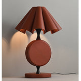 Sable Halo Leather Table Lamp, detail view 15