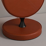 Sable Halo Leather Table Lamp, detail view 6