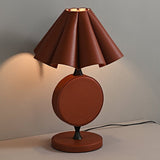 Sable Halo Leather Table Lamp, detail view 7