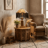 Vesper Moss Wood Table Lamp, detail view 3