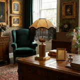 Vesper Moss Wood Table Lamp, detail view 5