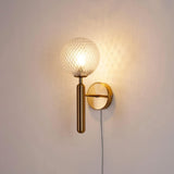 Zella Rain Glass Wall Light, detail view 6