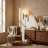 Zella Rain Glass Wall Light, detail view 3