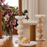 Oriel Stone Marble Candle Holder, detail view 2