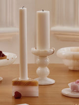 Oriel Stone Marble Candle Holder, detail view 6