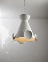 Calia Frost Plaster Pendant Light, detail view 7