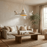Avel Prism Plaster Chandelier, detail view 6