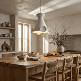 Calia Frost Plaster Pendant Light, detail view 3